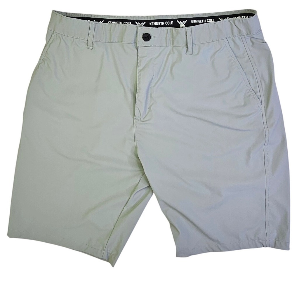 Kenneth Cole‎ Reaction Mens Gray Performance Golf Shorts Stretch Size 36